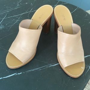 J Crew Heeled Mules